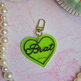 Brat Keychain- Green