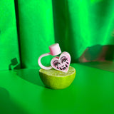 Crying heart straw cover