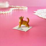 Orange Kitten Mini Porcelain Figurine