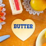 Butter Heart Sticker