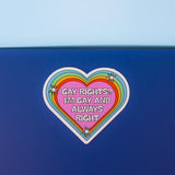 Gay Rights And I'm Right Sticker