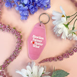 Abortion Forever Heart Motel Keychain
