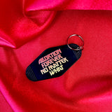 Abortion Forever Metal Motel Keychain