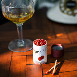 Cocktail Garnish Match Jar- Cherries