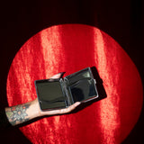 Rhinestone Cig Case- Red