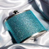 Rhinestone Flask- Blue
