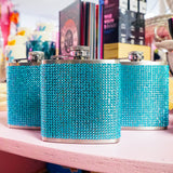 Rhinestone Flask- Blue