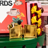 Ravioli Locket Keychain