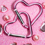 Heart Carabiner- Pink