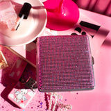 Rhinestone Cig Case- Pink