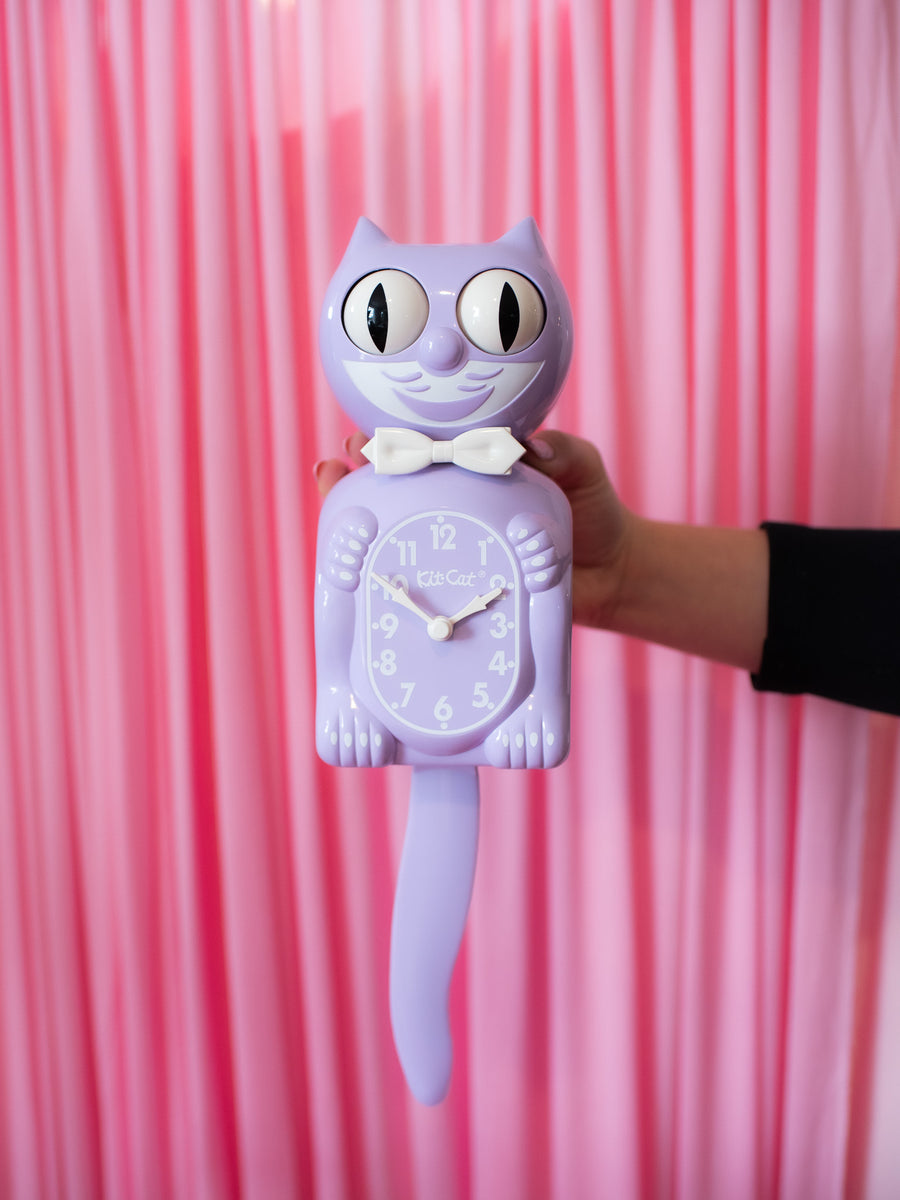 Pastel Lilac Kit-Cat Klock