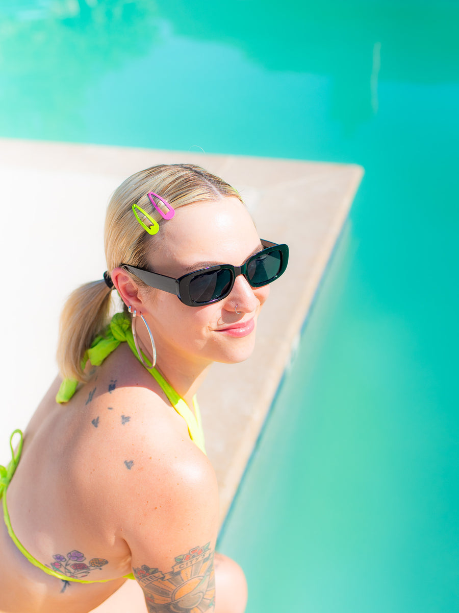 Rectangle Sunglasses - Black