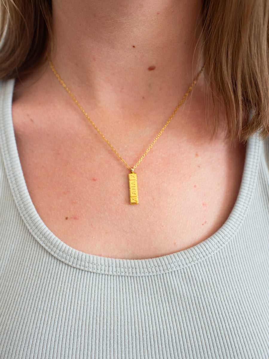 Xanax Necklace- Gold