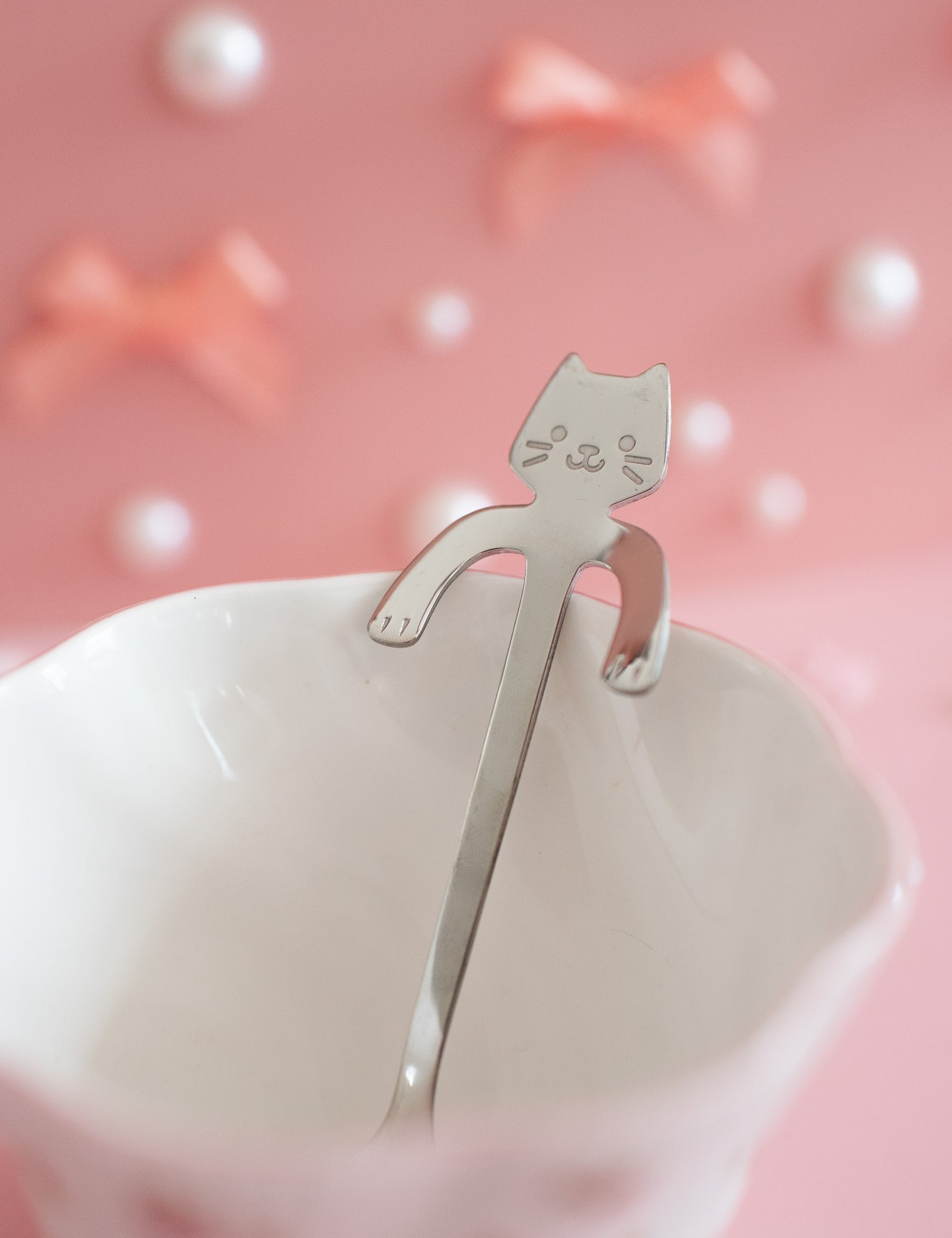 Cat Teaspoon - Gold