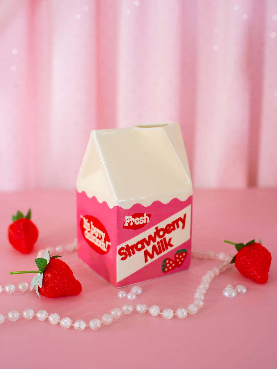 Strawberry Milk Vase