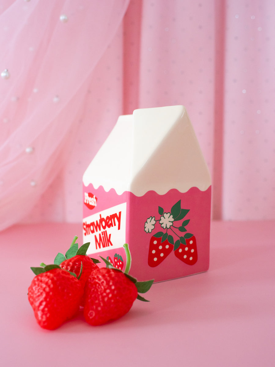 Strawberry Milk Vase