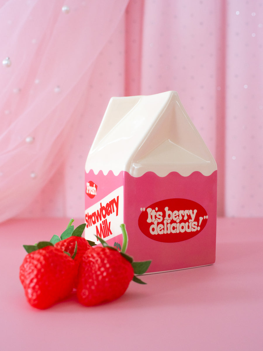 Strawberry Milk Vase