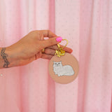 Miss Kitty Mirror Keychain