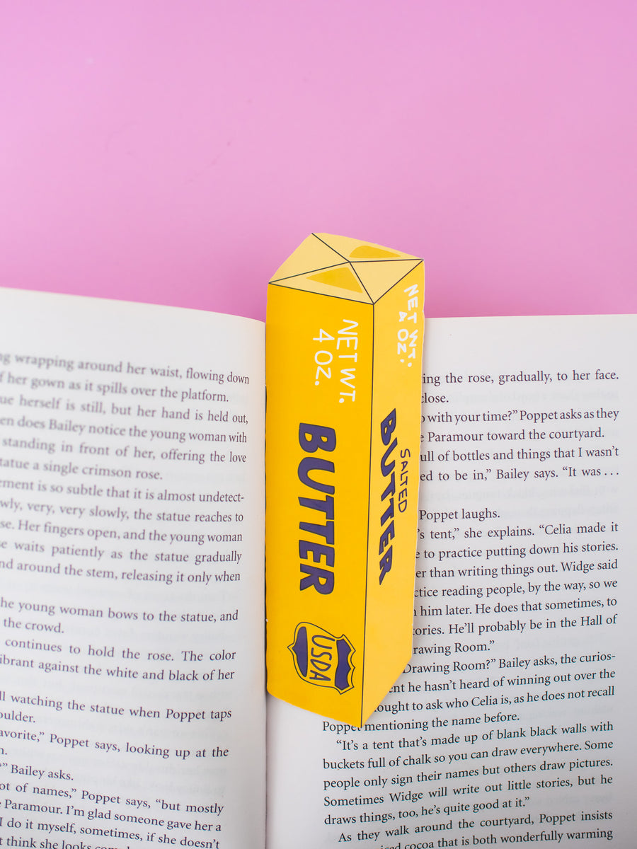 Die Cut Bookmark - Butter