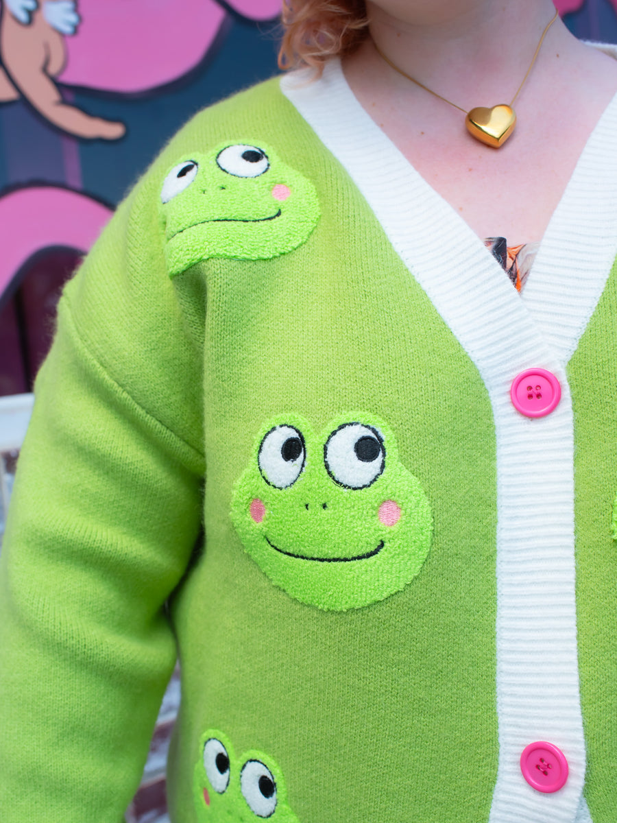 Friendly Frog Cardigan