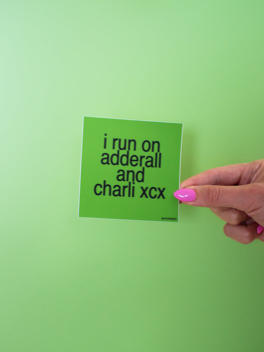 Adderall Charli XCX Sticker