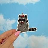 Snacking Raccoon Sticker