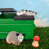 Opossum Family Hair Clip Set