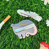 Opossum Family Hair Clip Set