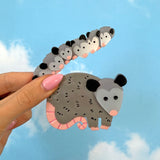 Opossum Family Hair Clip Set