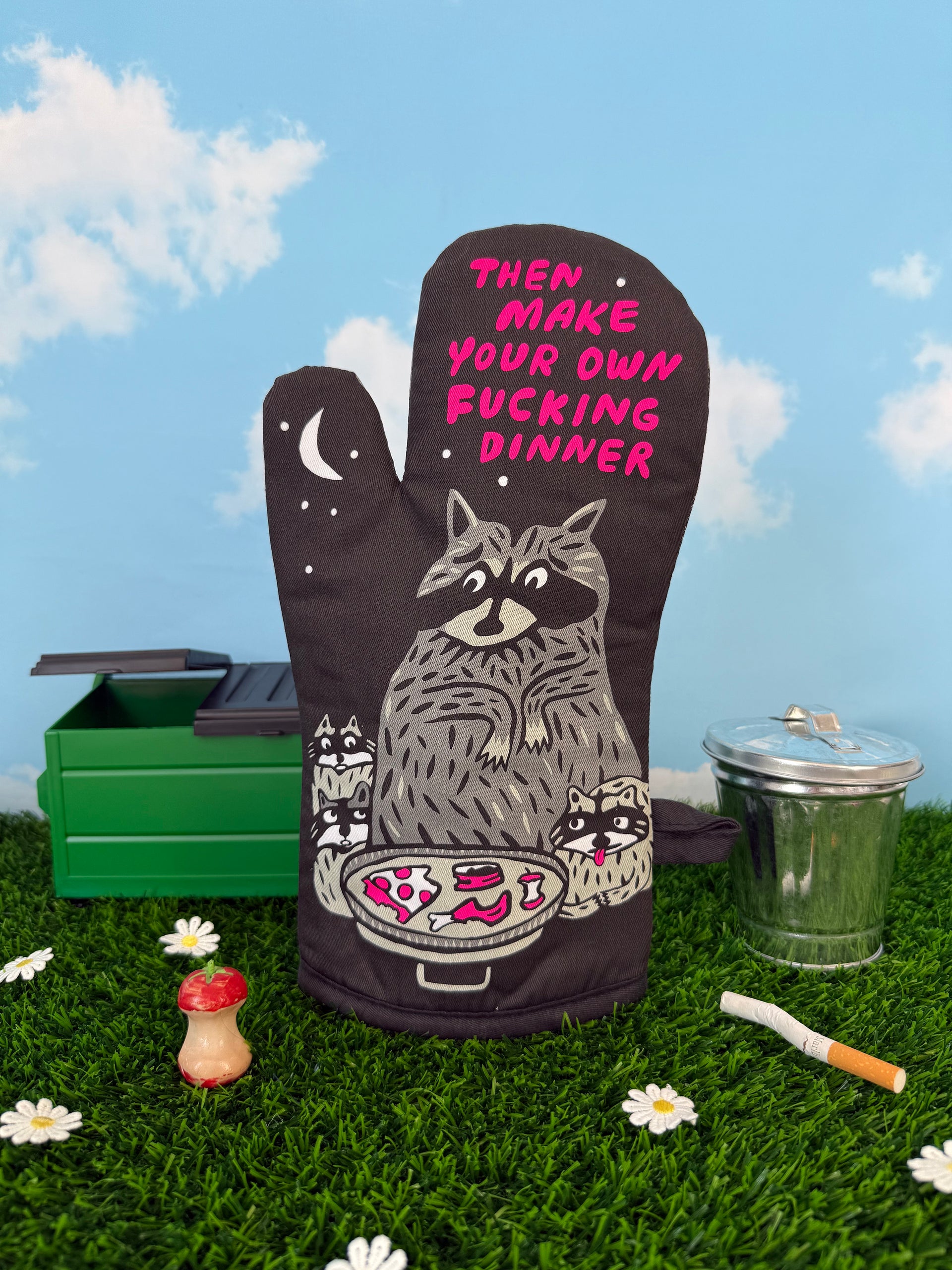 Raccoon Oven Mitt