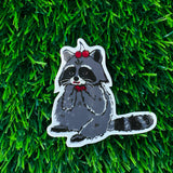 Snacking Raccoon Sticker