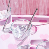 Heart Shaped Straw - Silver