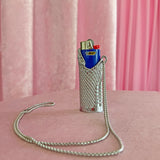 Snake on a Chain Lighter Case Keychain