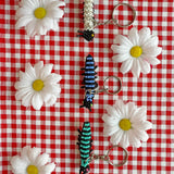 Caterpillar Beaded Keychain