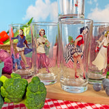 Pin-Up Girl Glass Set