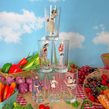 Pin-Up Girl Glass Set