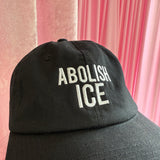 Abolish ICE Baseball Hat- Black