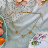Bread Charm Necklace- Gold