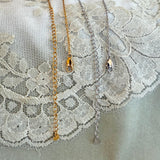 Bread Charm Necklace- Silver