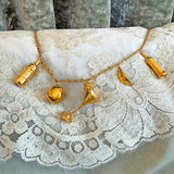 Martini Charm Necklace- Gold