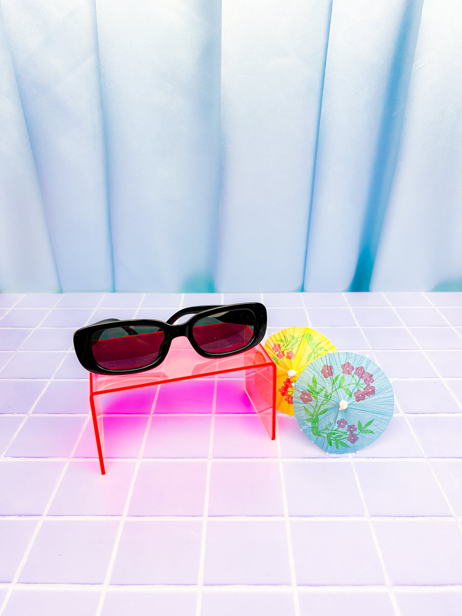Rectangle Sunglasses - Black