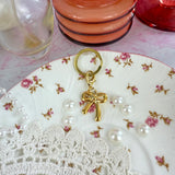 Gold Bow Clip On Charm