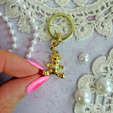 Gold Bear Clip On Charm