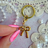 Gold Bow Clip On Charm