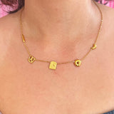 Bread Charm Necklace- Gold