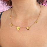 Bread Charm Necklace- Gold