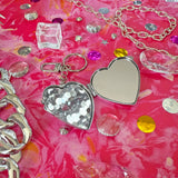 Heart Mirror Keychain