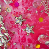 Silver Jewel Star Clips Set