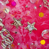 Silver Jewel Star Clips Set