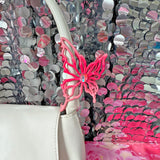 Cyber Butterfly Hair Claw- Pink